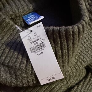 Old Navy Olive Ribbed Turtleneck Sweater